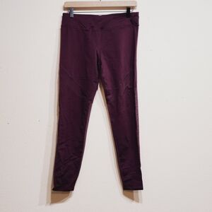 Marc New York Burgundy Performance Leggings Size Large